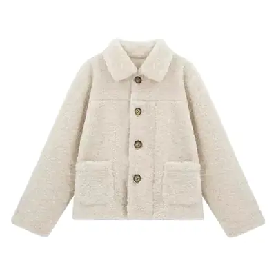 Women's Loose Fleece Coat Girly Style Winter Wear