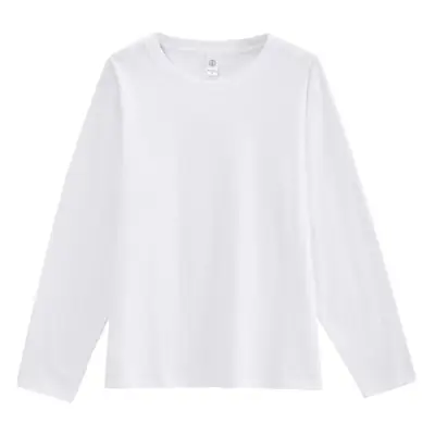 Men's 270g Cotton Long Sleeve Yellow T-Shirt