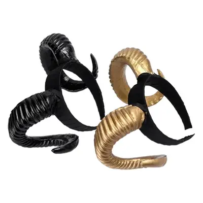 Exaggerated Antler Headband Black Wholesale