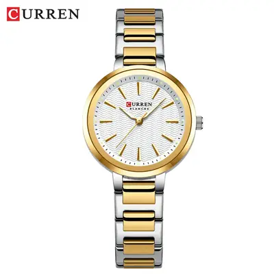 Curren Women's Gold Steel Band Quartz Watch