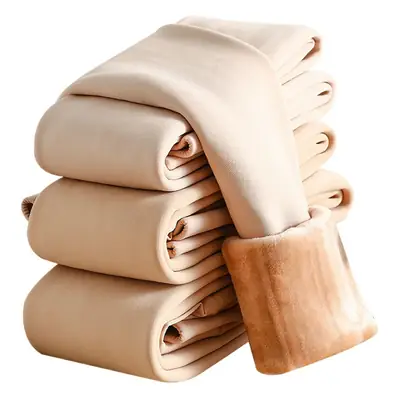 Fleece Lined Bare Leggings for Women Winter Warm