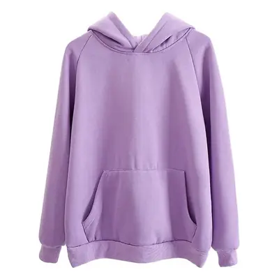 Women Fleece Hooded Sweatshirt Yellow Autumn Winter