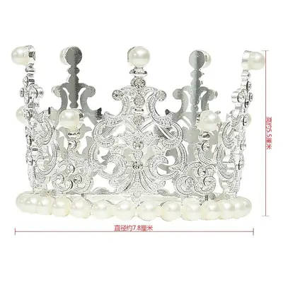 Gold Pearl Crown for Kids Birthday Decoration 5.5cm