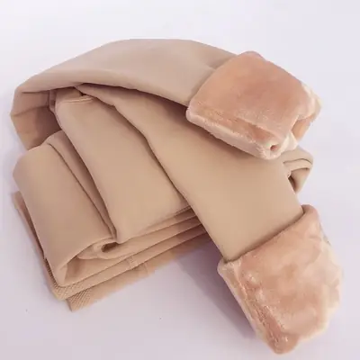 Winter Velvet Leggings for Girls Skin Tone Thickened