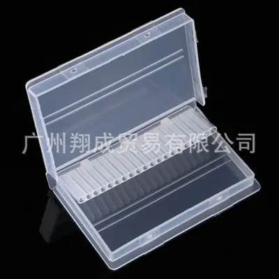 Transparent Nail Polish Storage Box with 20 Holes