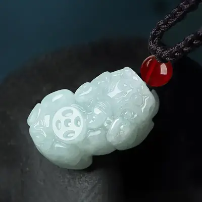 Natural Burma A Jadeite Picchu Pendant for Men Women
