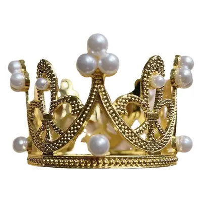 Silver Mini Crown Cake Decoration for Kids