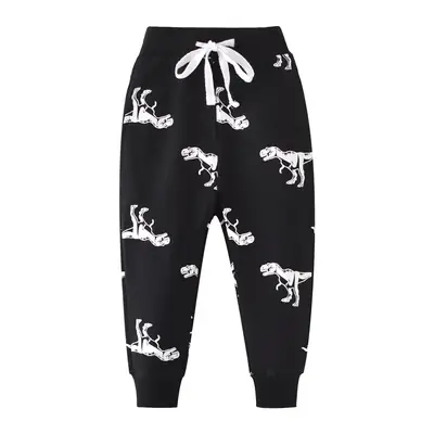 Children Knitted Cartoon Trousers Black White