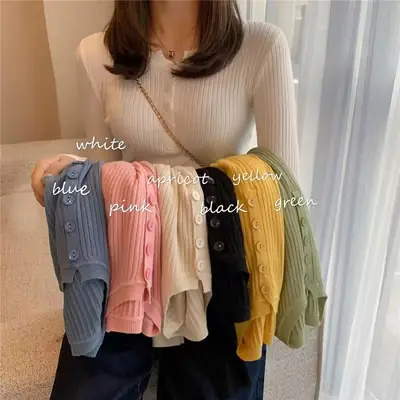 Black Long Sleeve Knit Shirt for Women Winter