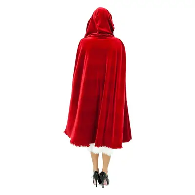 Red Little Red Riding Hood Christmas Cloak Party Costume