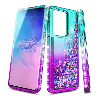 Samsung S26 S25 Ultra Mobile Phone Case with Gradient Diamond Anti-Fall Cover