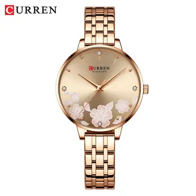 Women's Rose Gold Butterfly Water Resistant Quartz Watch