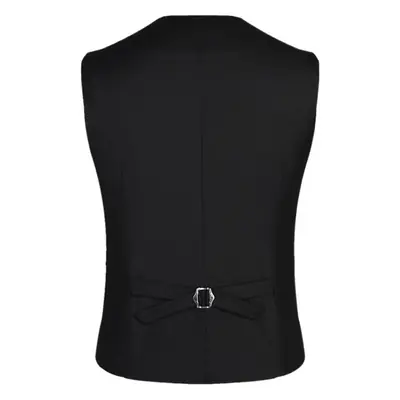 Men's Slim Fit Red Vest Four Button Workwear Vest