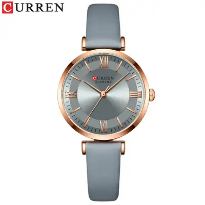 Curren Women's Quartz Watch Brown Leather Band