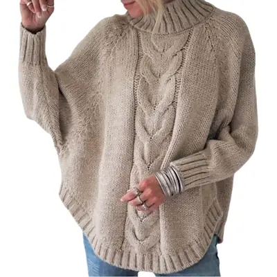 Yellow Turtleneck Sweater Plus Size Knit 2025