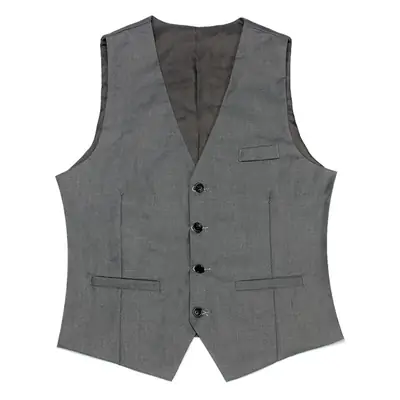 Men's Slim Fit Burgundy Vest with 5 Buttons
