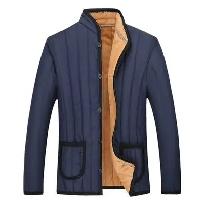 Winter Men's Velvet Padded Turtleneck Top