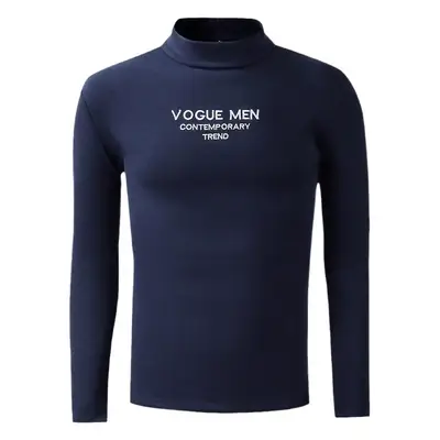 Men's Grey Embroidered Long Sleeve T-Shirt