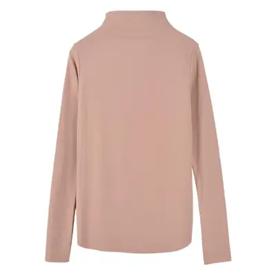 Women 2025 Black Turtleneck Long Sleeve T-Shirt
