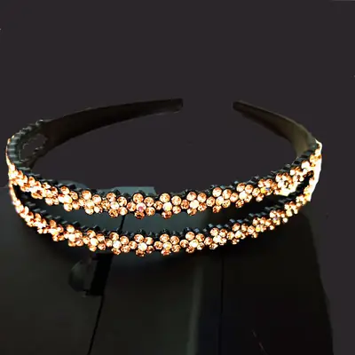 Double Row Plum Blossom Hairband Women's Children's Hairpin