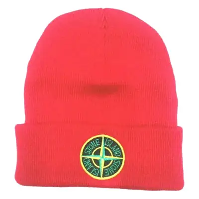 Black Cross-Dart Woolen Beanie for Men Women Winter Warm