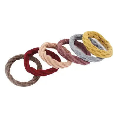 20-Pack Coarse High Elastic Towel Hair Rope in Multiple Colors