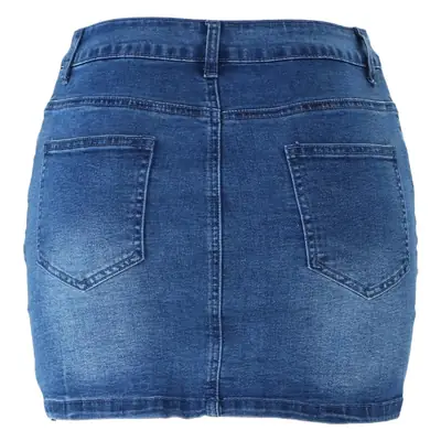 Women French New Style Buttoned Denim Shorts