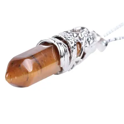 Dragon Shape Natural Stone Pendant Necklace Set of 3