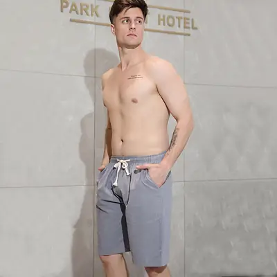Men's All-Cotton Summer Shorts Gray 2025