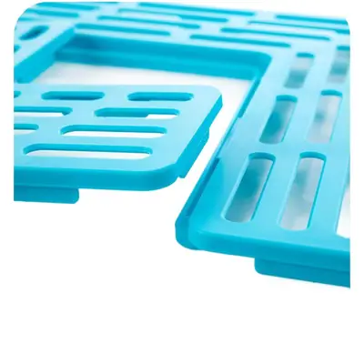 L-Shape Kitchen Sink Drain Filter Pad Set