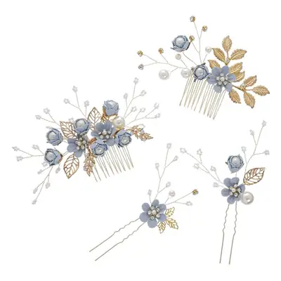 White Floral Hair Comb for Korean Wedding Dress