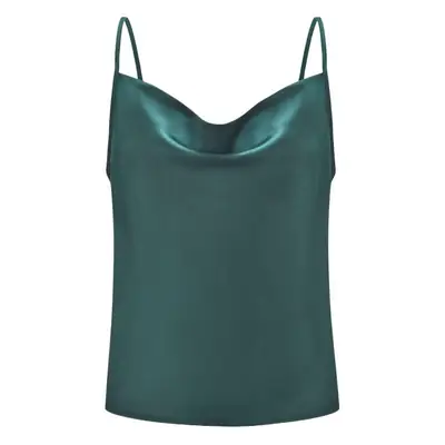 Women's Green Satin Camisole Vest 2023