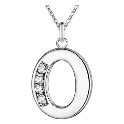 26-Letter Diamond Necklace for Women
