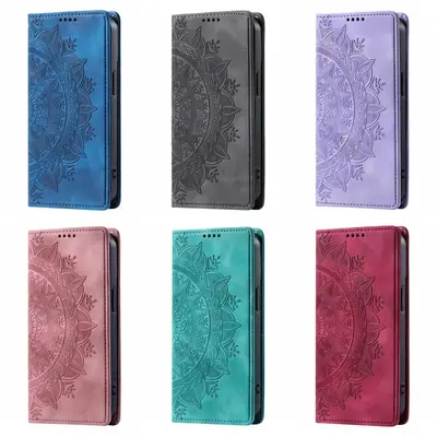 Google Pixel 10 Pro Sunflower Embossed Leather Case