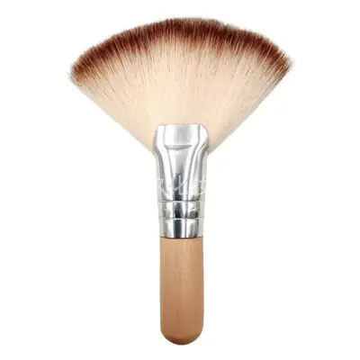 Log Style Large Fan Brush Powder Makeup Brush