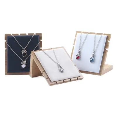 Natural Bamboo & Wood Jewelry Display Rack Set