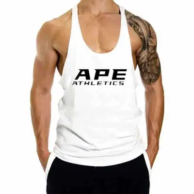 Red Sleeveless Sports Vest for Men