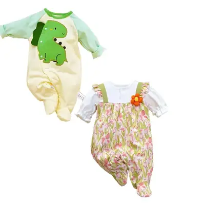 Fangying Baby Footie Suit Cotton 3-12 Months