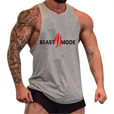 Beast Mode Waistcoat Vest Red for Men