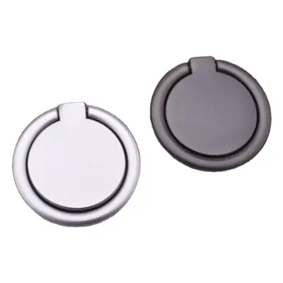 Frosted Mobile Phone Ring Buckle Round Metal Square Pocket Watch Ultra-thin Lightweight Magnetic Circular 360 Rotating Bracket