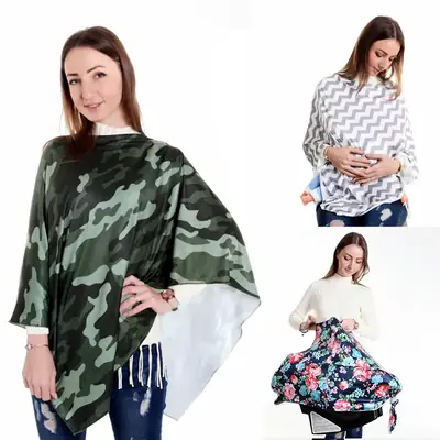 Maternal & Infant Towel with Camo & Floral Print