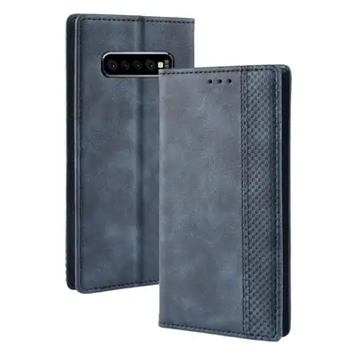 Red Leather Flip Phone Case for Samsung Galaxy S10 Plus