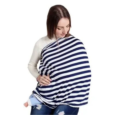 White Striped Anti-Running Baby Towel 1.5x1.5cm