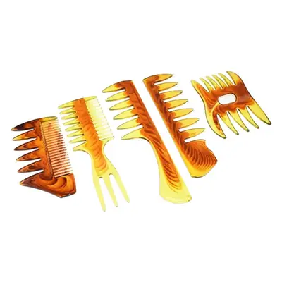 Factory Direct Retro Oil Comb Men's Big Tooth Back Texture Double-Sided Insert Wide Tooth