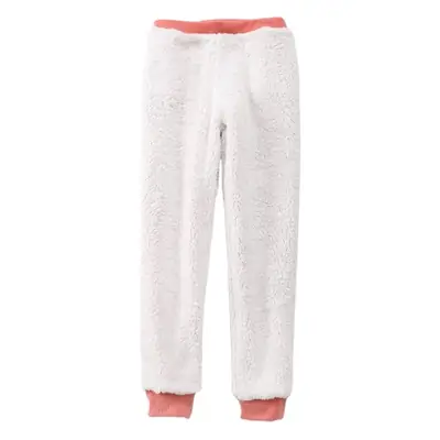 Women's Pink Cashmere Cotton Sweatpants Plus Size
