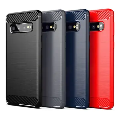 Samsung S10E Protective Case Red Silicone Drop Resistant