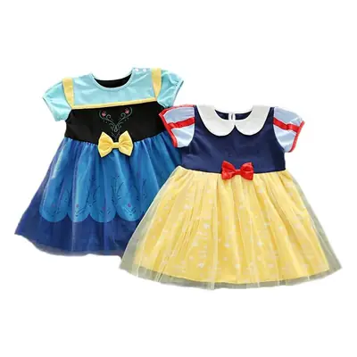 2025 Kids Snow White Dress Girls Frozen Christmas Dress
