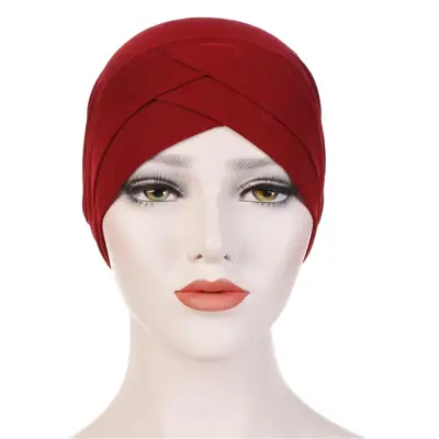 Red Stretchy Muslim Headcap for Women