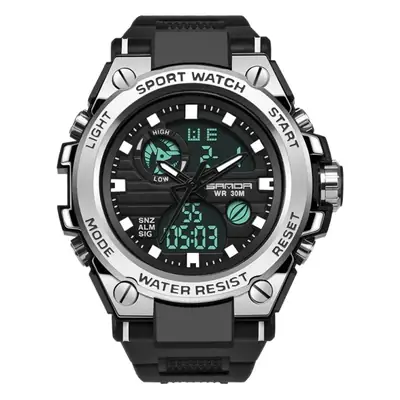 Sanda Special Forces Men's Green Digital Watch with Dual Display