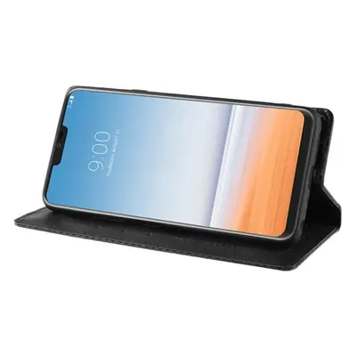 Red Leather Magnetic Phone Cover for LG G7 ThinQ